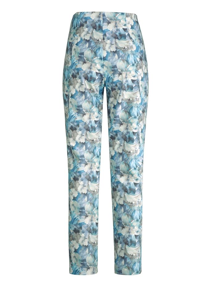 Broek met all-over bloemendessin 