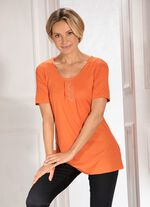 Mooi shirt met strass steentjes ORANJE