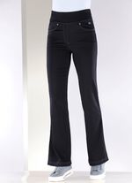 Yoga-jeans met uitlopende pijpen  