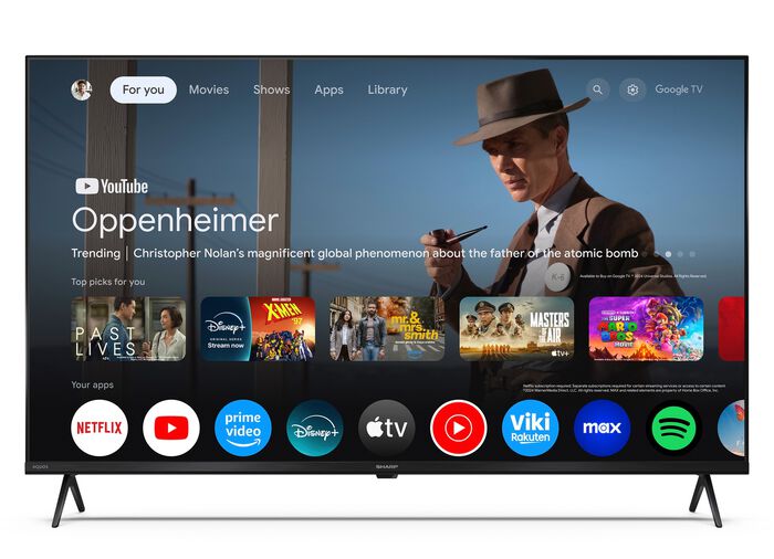 &ldquo;Scherpe&rdquo; HD Ready LED Google TV met wifi ZWART