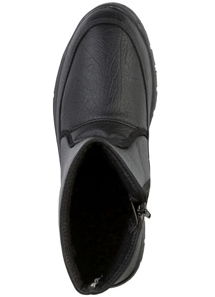 Enkellaarsjes met een gekreukelde structuur 