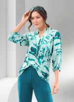 Shirt-tuniek met kleurrijke print 