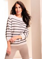 Trui met garen en metaaleffecten 