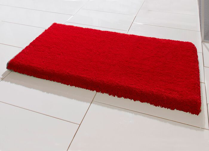 Ultrazachte Table Tuft badkamerset van Grund ROOD-GRIJS