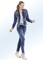 Enkellange jeans in 5-pocketmodel JEANSBLAUW