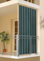 Balkon zijscherm GR&Uuml;N-BEIGE