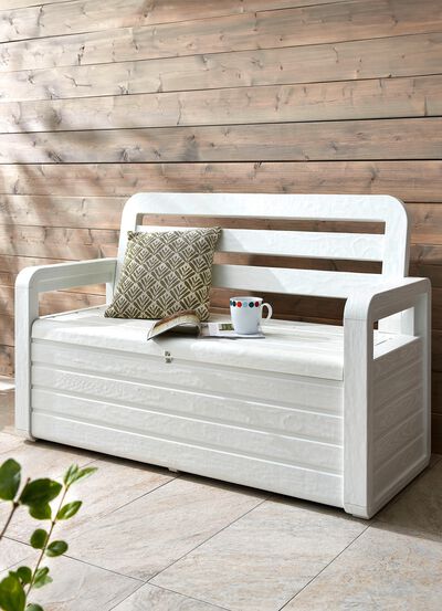 Borstbank in mooie houtlook 