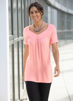 V-hals tuniek in 2 kleuren 