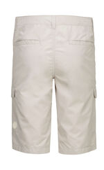 Bermuda met cargozakken in 3 kleuren BEIGE