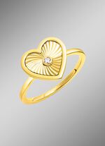 Diamanten hart damesring 