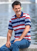Poloshirt met borstzak LICHTBLAUW-MARINEBLAUW-WIT-ROOD