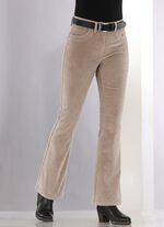 Corduroy broek in trendy bootcut model 