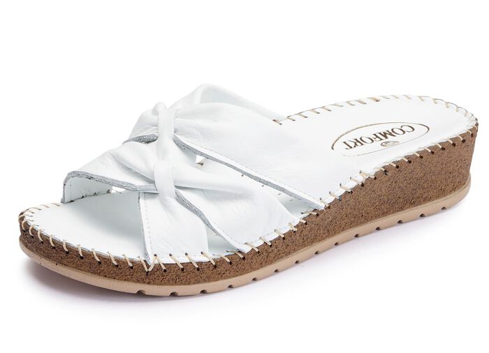 ELENA EDEN muiltjes met buisband WIT