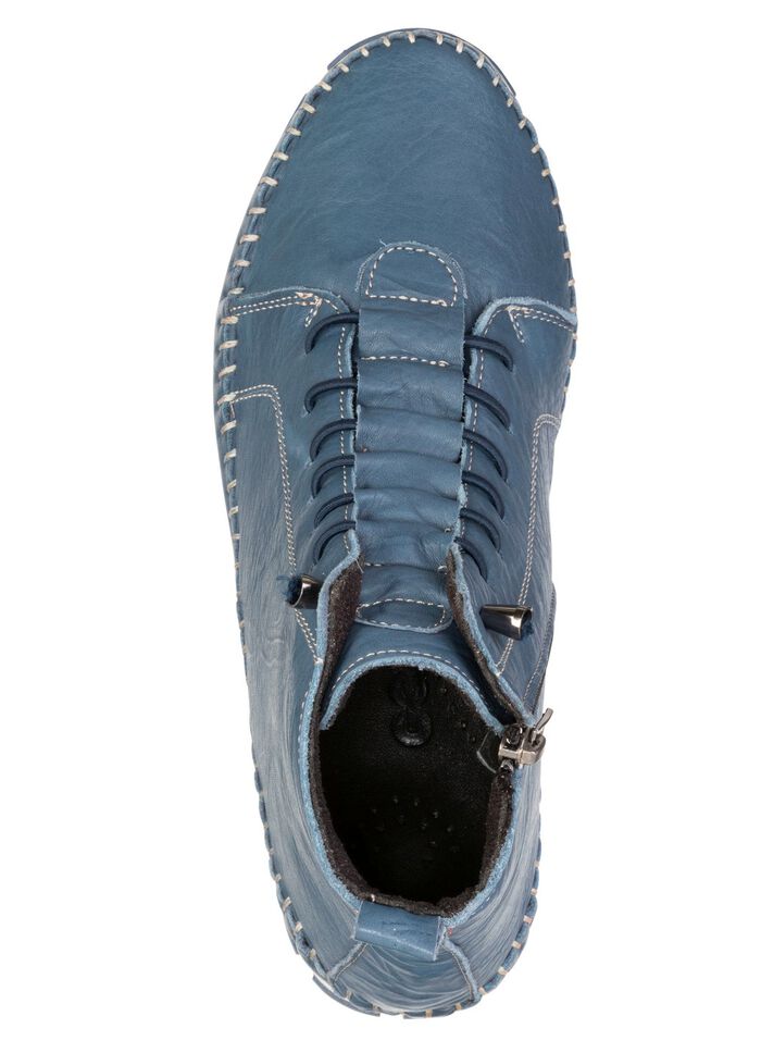 Gemini, comfortabele dameslaarzen, breedte G, met uitneembaar voetbed JEANS