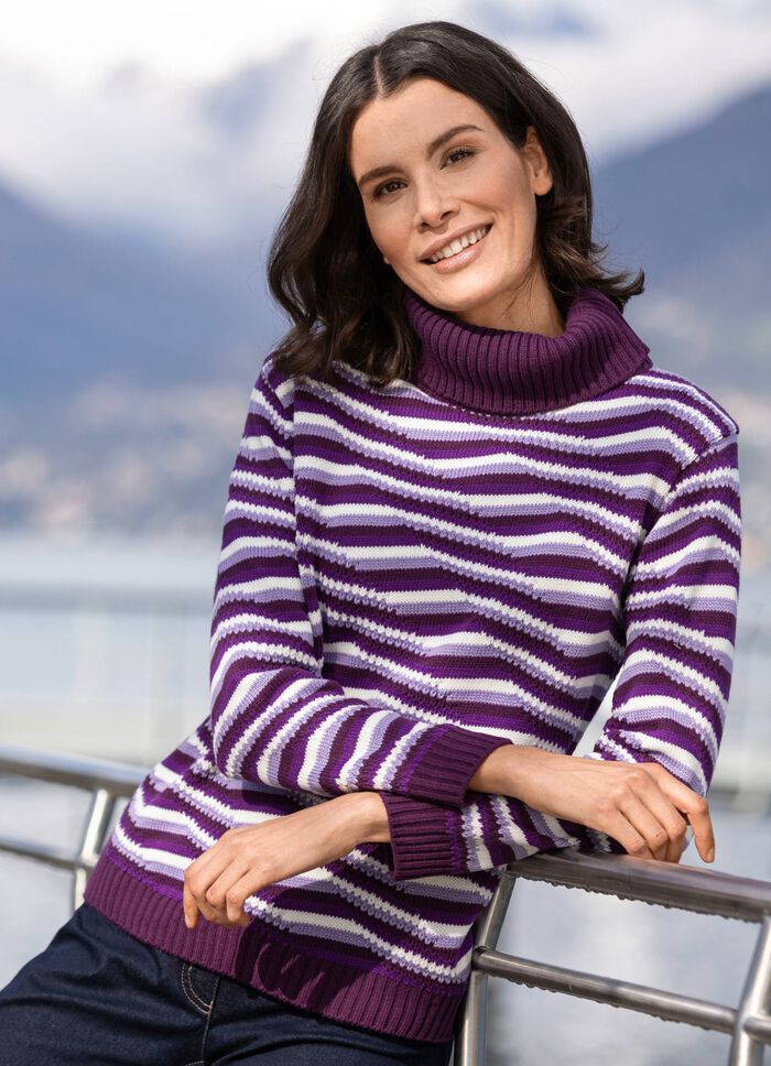 Trui van een structuurmix 