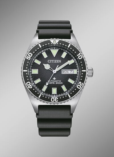 Automatisch herenhorloge in de stijl van een duikhorloge 