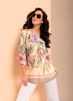 Blouse met opstaande kraag 