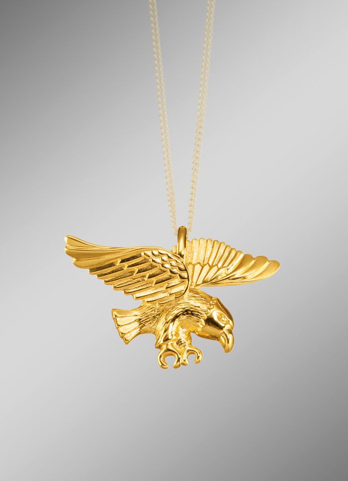 Gouden adelaar hanger 