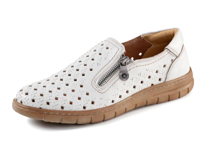 ELENA EDEN pantoffels gemaakt van nappaleer KIEZELSTEEN