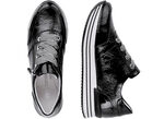 Remonte sneakers met effectieve vetersluiting ZWART