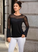 Overhemdtuniek met klinknageldecoratie 