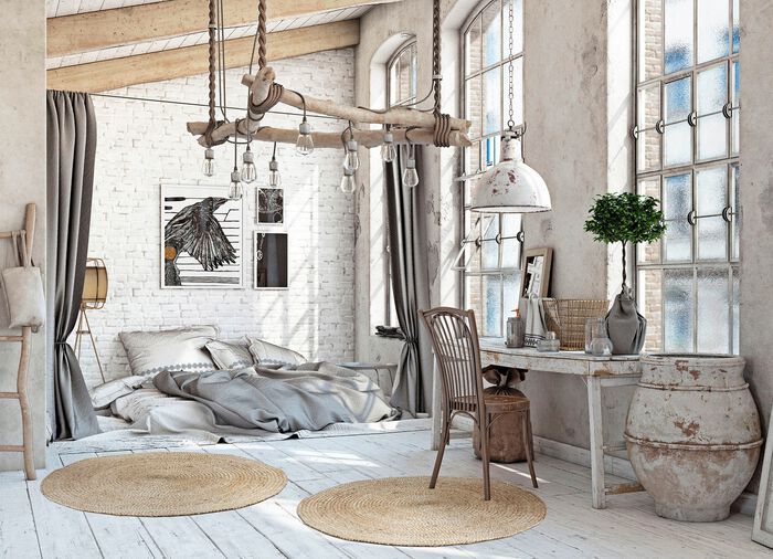 Vlechtwerkmat, met de hand gevlochten van 100% jute 