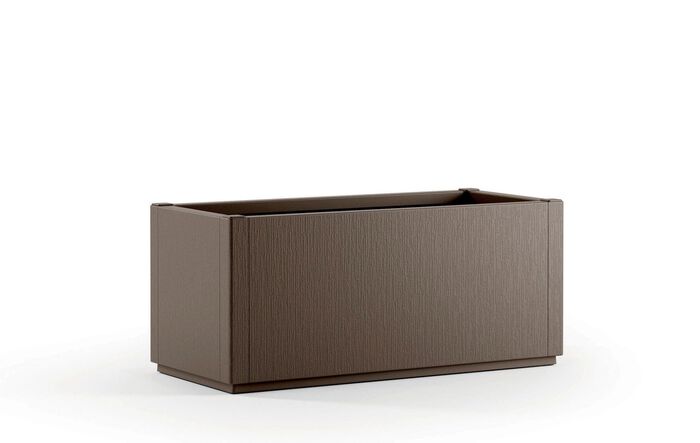 Plantenbak gemaakt van gerecycled polypropyleen TAUPE