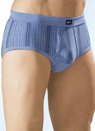 Vijfdelige set boxershorts van fijn geribd katoen met opening 