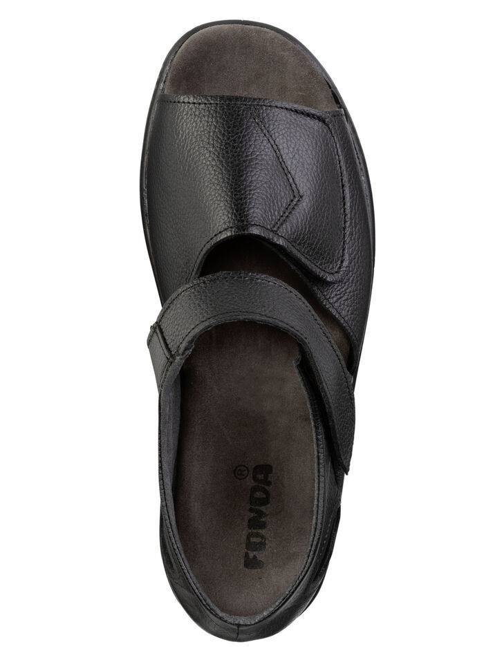 Comfortabele herensandalen, breedte K, met anatomisch gevormd voetbed SCHWARZ