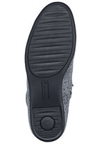 Waldläufer veterlaarzen met bloemenreliëf GRIJS