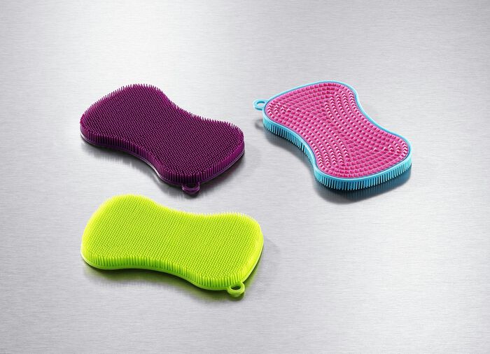 Afwassponsset "KOCHBLUME", 4-delig 