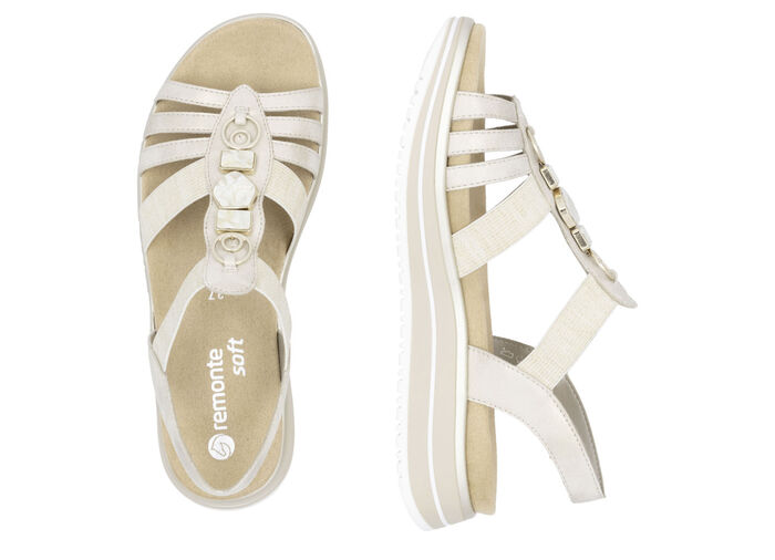 Remonte sandaal met bandjes en metalen decoratie MATGOUD