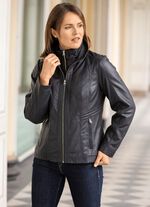 Kort leren jasje van &ldquo;Caminari&rdquo; 