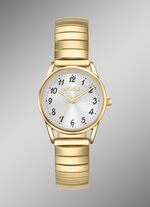 Tijdloos quartz dameshorloge Pools 1989 met trekkoord 