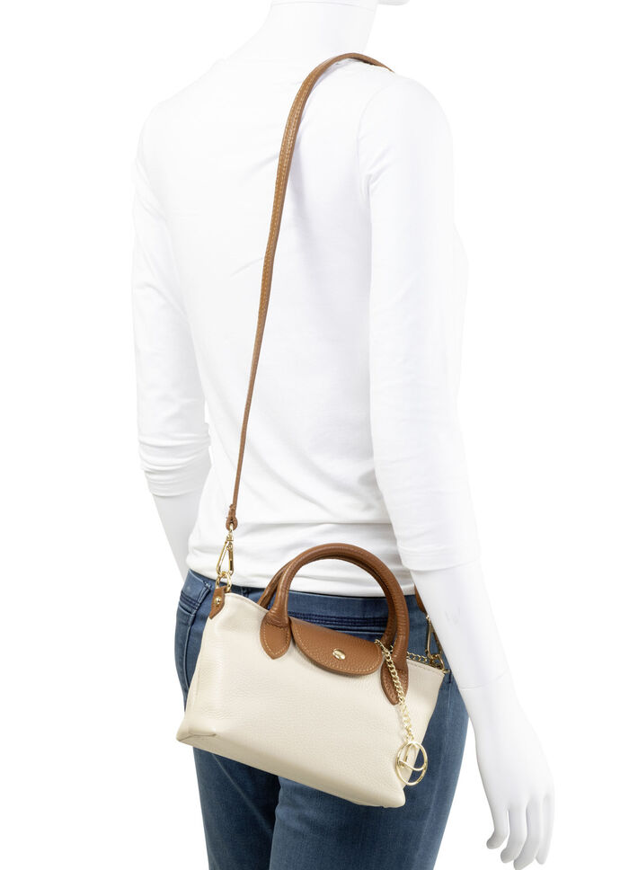 Laurina, mini tas, dames, met afneembare, verstelbare schouderband BEIGE-BRUIN