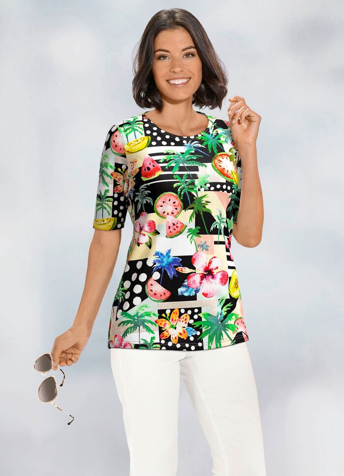 Shirt met all-over print 