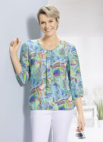 Tuniek met decoratieve plooien 