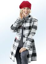 Lange jas met knoopsluiting 