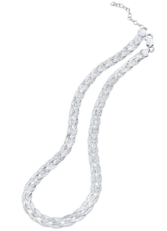 Gediamanteerde vlechtketting 