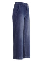 Jeansculotte met luchtige, wijde pijpen DONKERBLAUW
