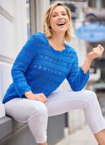 Trui met elegante glitteraccenten 