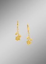 Romantische rozenoorbellen, beweegbaar, met structuur 