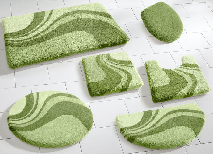 Badkamerset van Kleine Wolke met antislip achterkant GROEN
