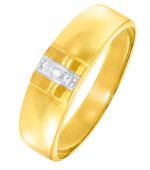 Geweldige damesring in bicolor met diamant 