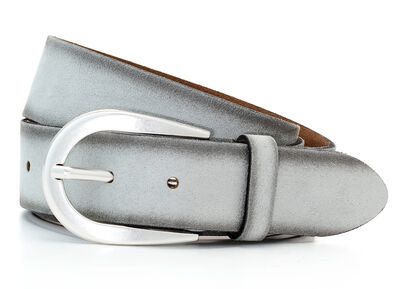 Trendy damesriem, gemaakt van leer, 3,5 cm breed 