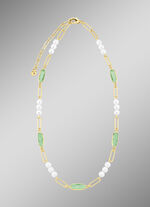 Sieradenset, 3-delig, van messing met kristalstenen 