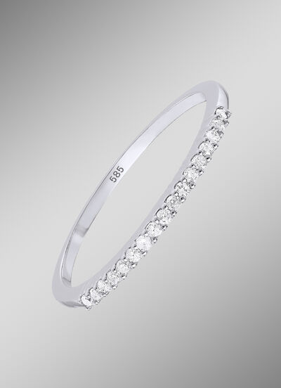 Verfijnde damesring met witte diamanten 