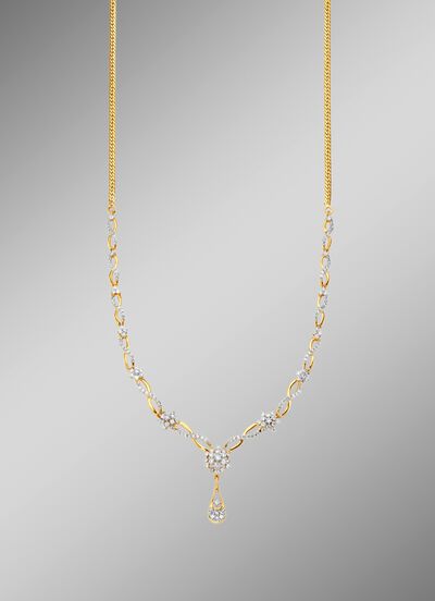 Halsketting met 160 diamanten 