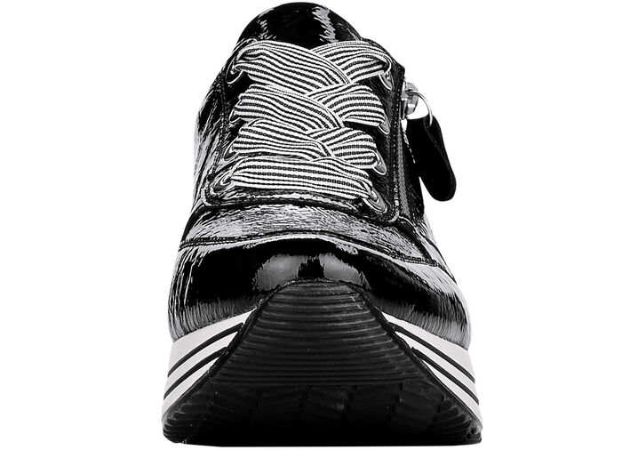 Remonte sneakers met effectieve vetersluiting ZWART