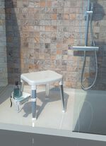 Stabiele douche- en badkruk 